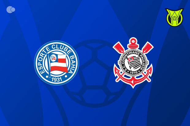 Bahia e Corinthians empatam em primeiro tempo equilibrado na Arena Fonte Nova