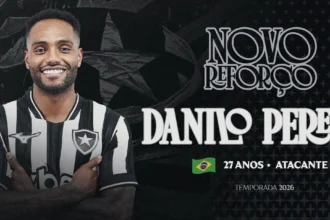 Botafogo oficializa a chegada DO atacante Danilo Pereira para a temporada 2026