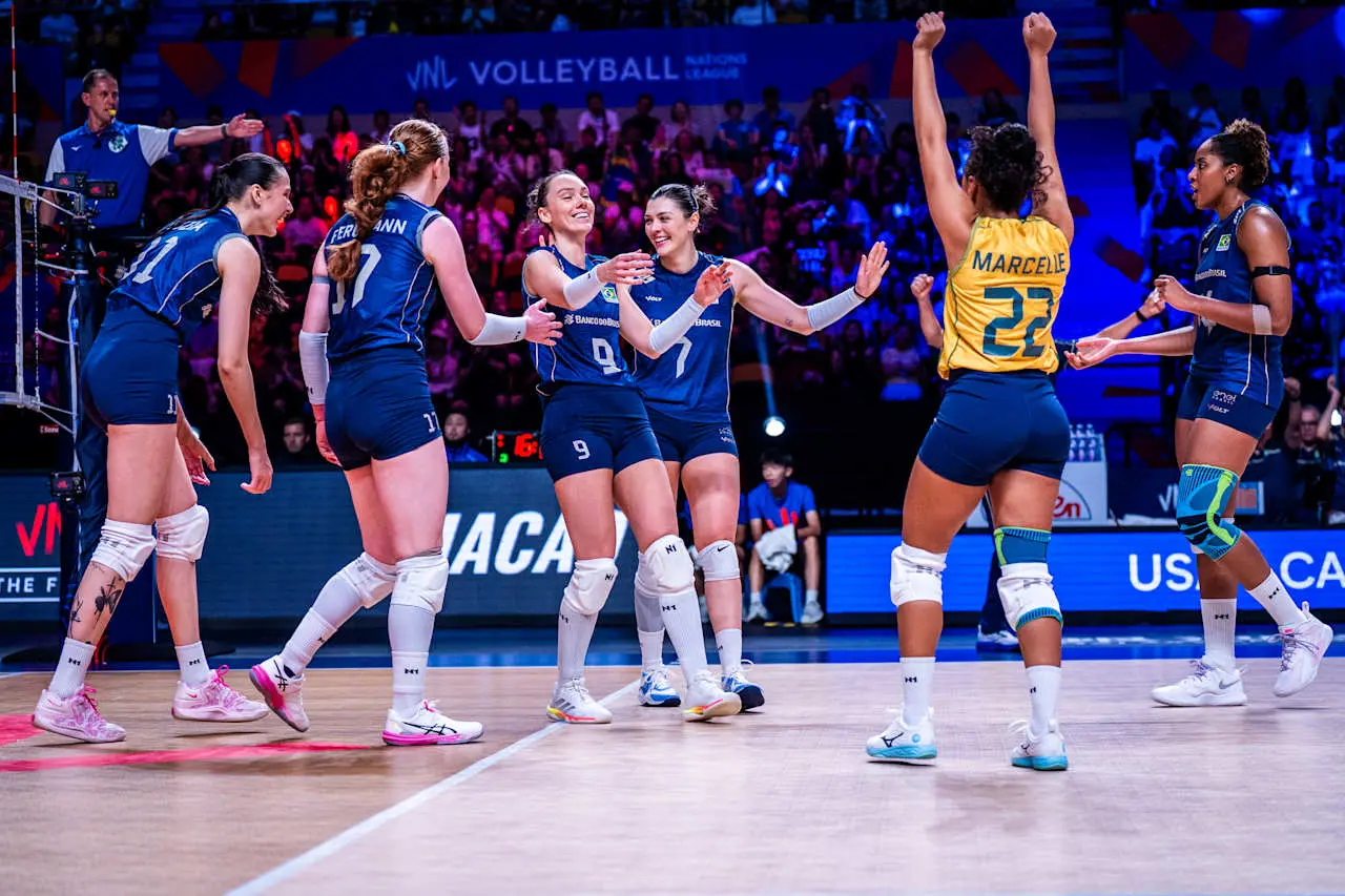 Brasil e Turquia decidem o título da Liga das Nações de vôlei feminino