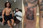 Cucurella eterniza rosto de de la Fuente na pele após título da Espanha e cumpre promessa