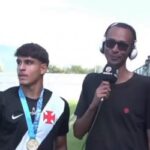 Diego Minete celebra conquista do Vasco no Campeonato Carioca Sub-17