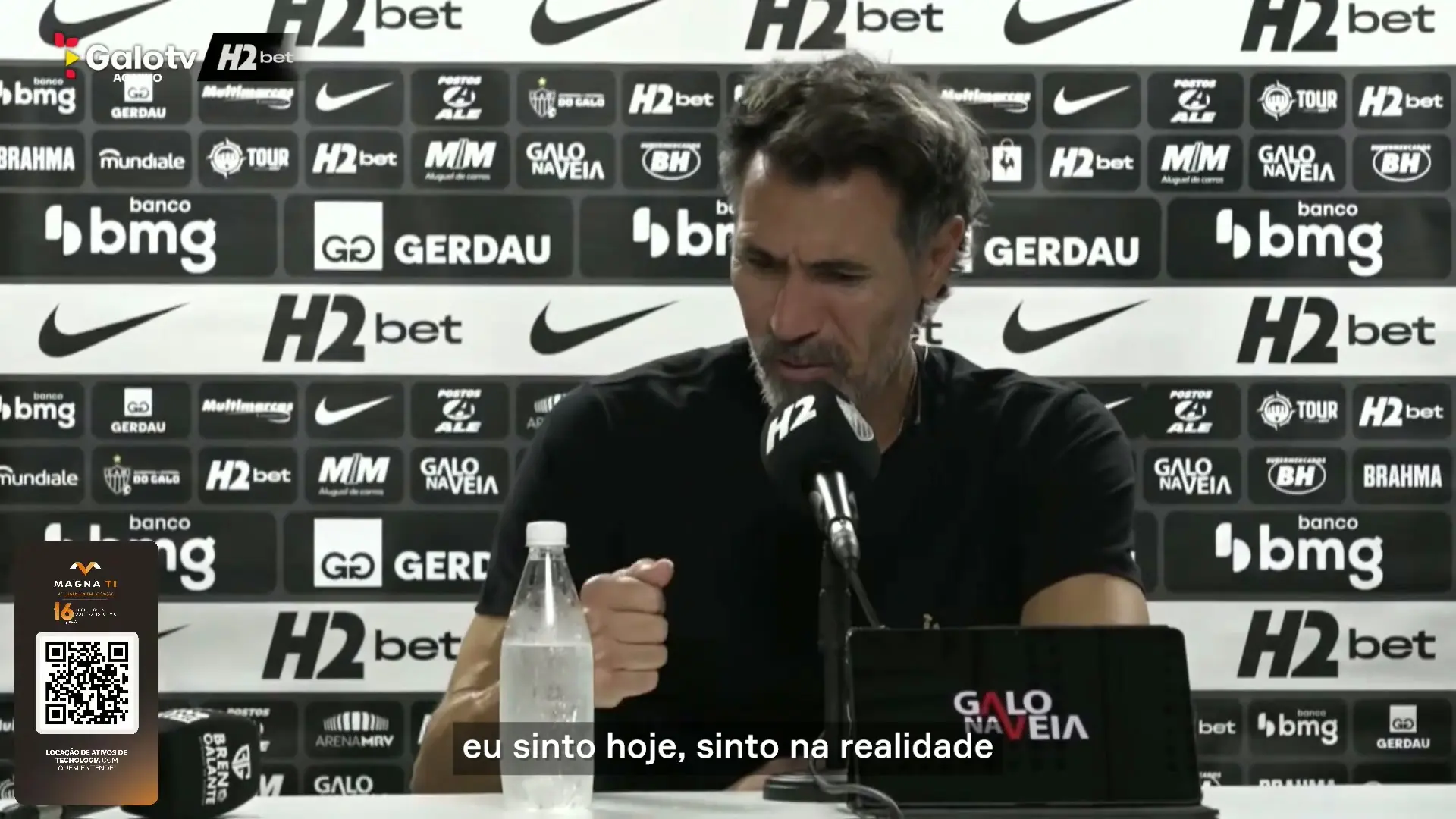 Eduardo Domínguez celebra evolução do Atlético após triunfo contra o Palmeiras
