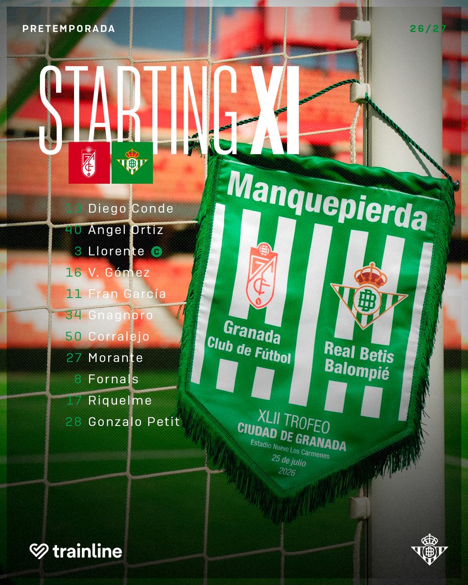 Escalação do Real Betis para o Trofeo Ciudad de Granada revela ausência de Deossa