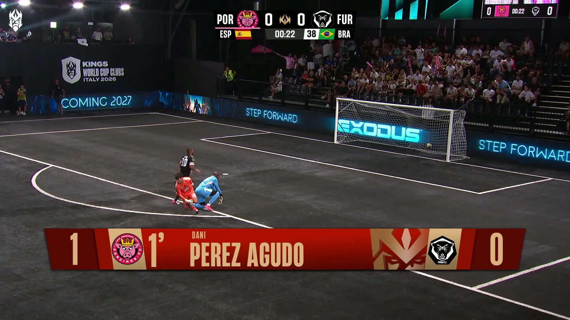 Furia FC supera Porcinos em duelo eletrizante pela Kings World Cup Clubs