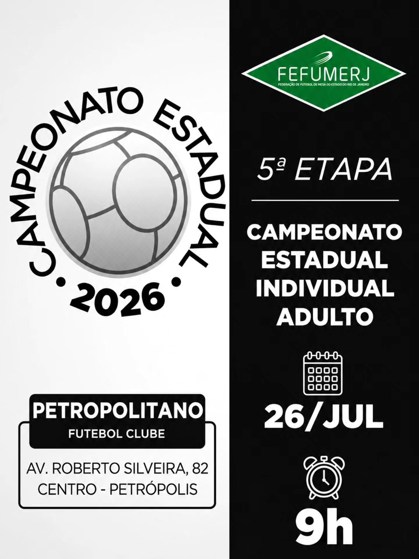 Futmesa: Petrópolis sedia a quinta etapa do Campeonato Estadual Individual