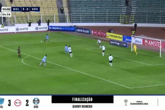 Grêmio escapa de derrota maior após lance dramático nos acréscimos contra o Bolívar