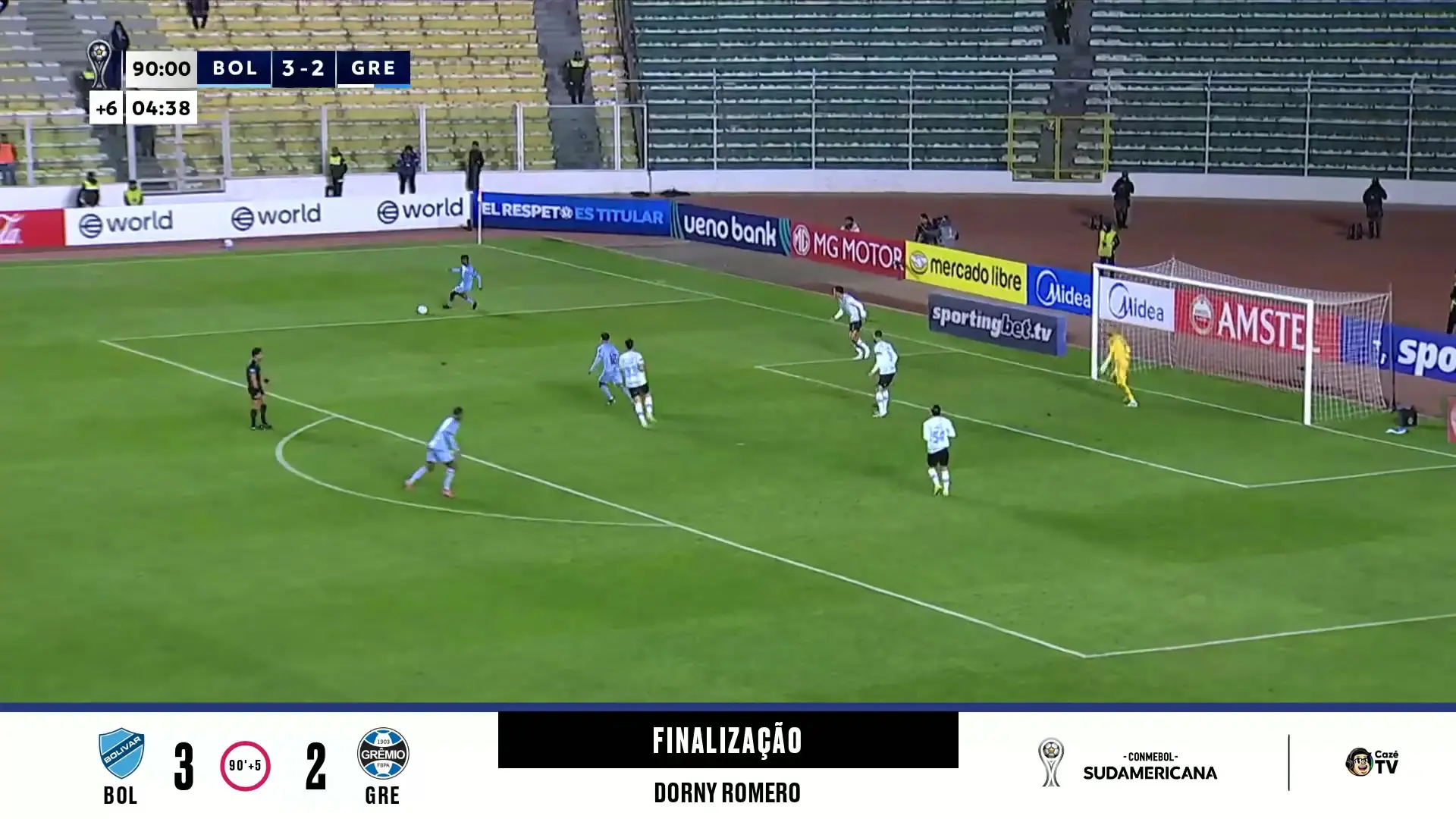 Grêmio escapa de derrota maior após lance dramático nos acréscimos contra o Bolívar