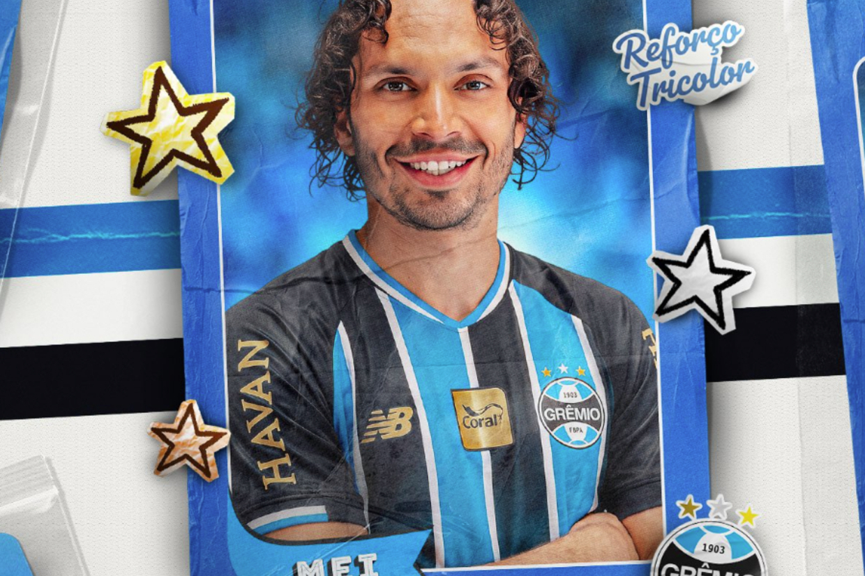 Grêmio oficializa a contratação do meio-campista croata Filip Krovinovic