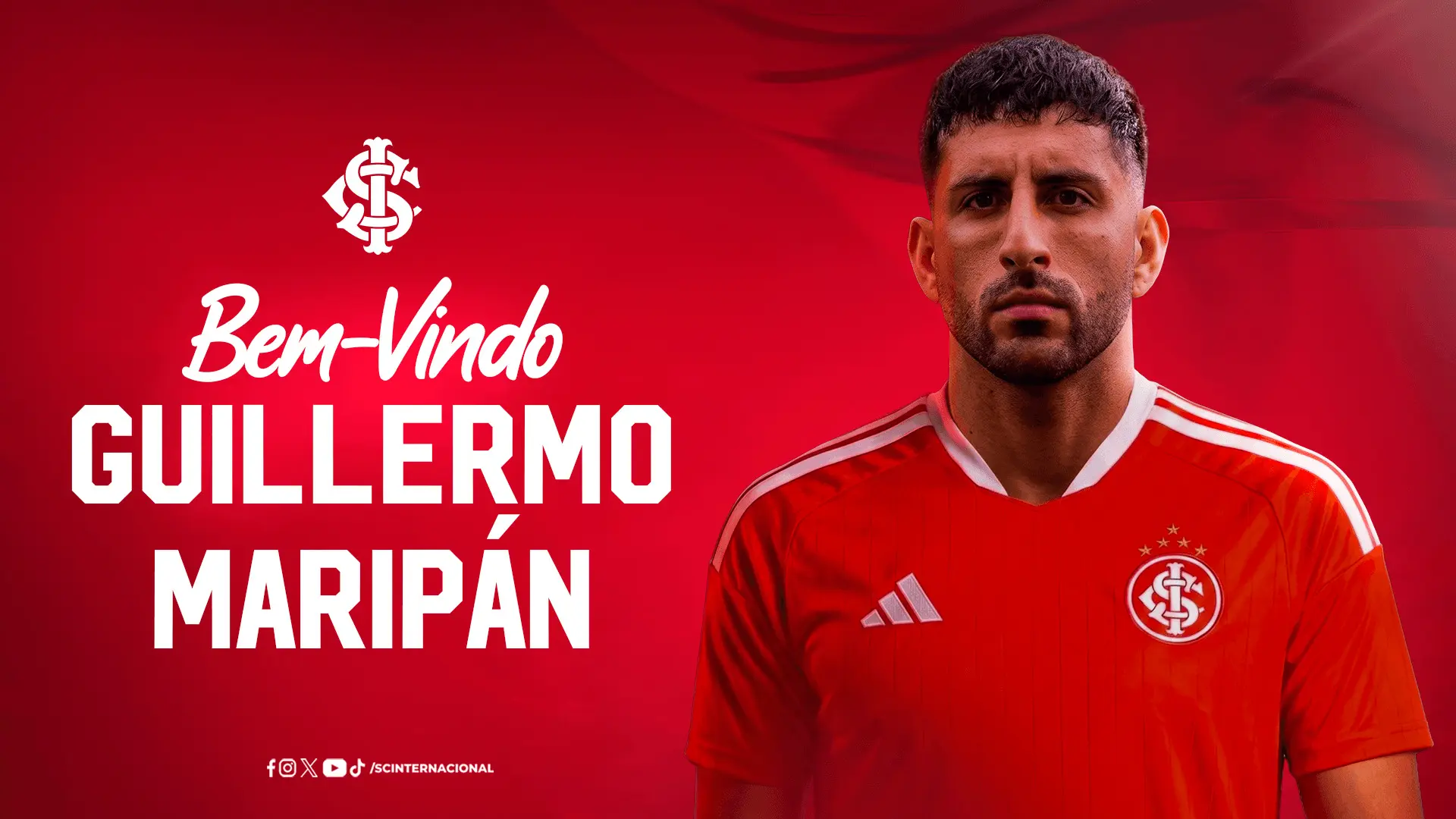 Internacional oficializa a chegada do zagueiro chileno Guillermo Maripán