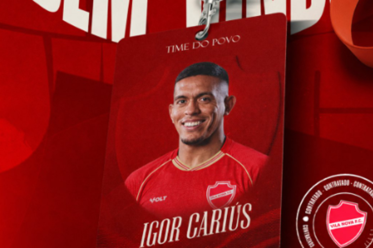 Vila Nova oficializa a chegada do lateral Igor Cariús para a sequência da temporada