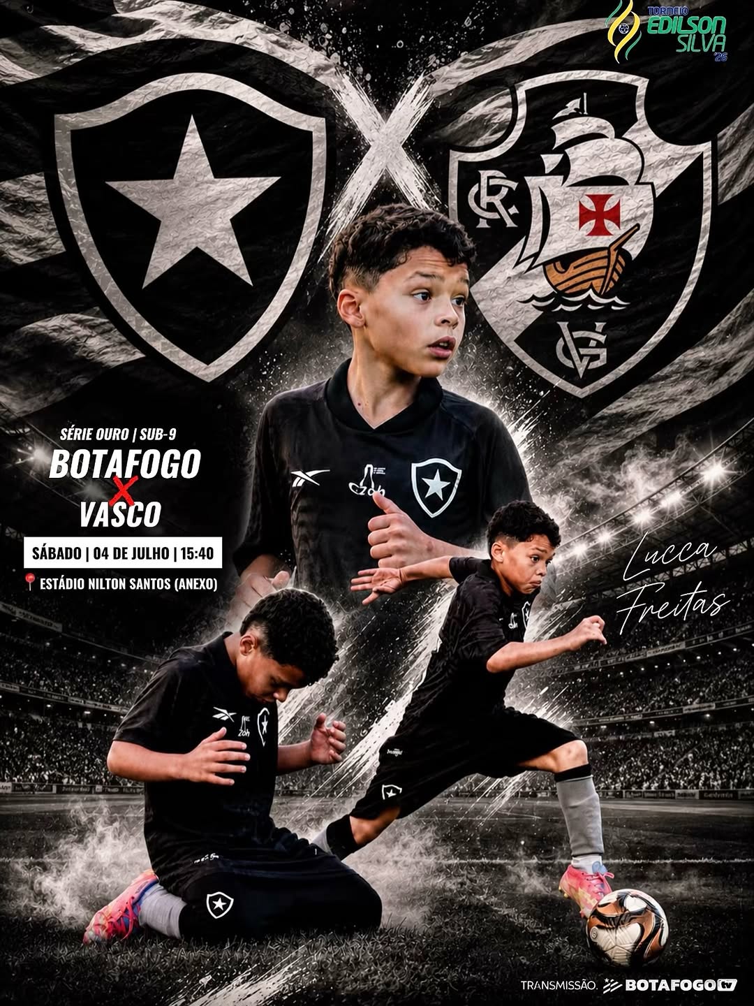 Clássico de base entre Botafogo e Vasco promete emoções no Estádio Nilton Santos