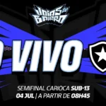Botafogo e Flamengo decidem vaga na final do Campeonato Carioca Sub-13