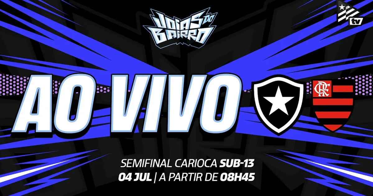 Botafogo e Flamengo decidem vaga na final do Campeonato Carioca Sub-13