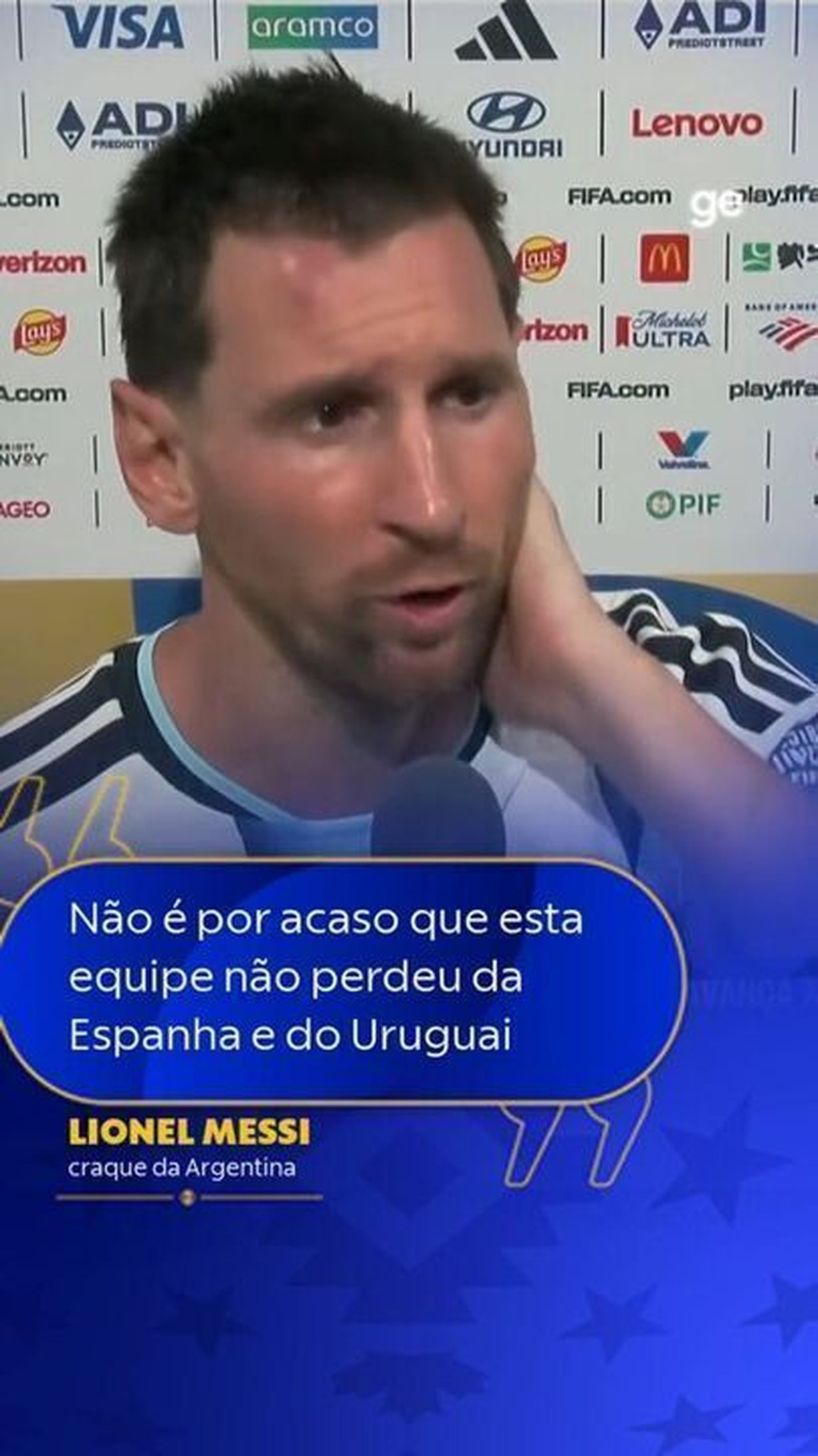 Messi brinca sobre faltas recebidas após tietagem de jogadores de Cabo Verde