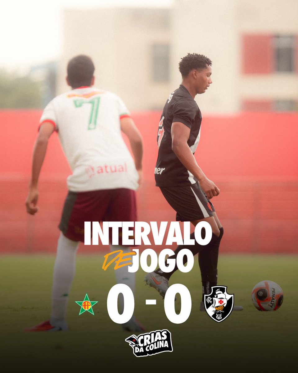 Vasco e Portuguesa empatam sem gols no primeiro tempo pelo sub-20