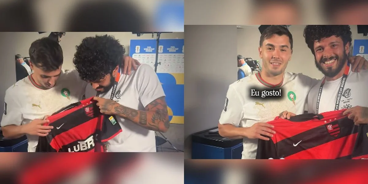 Brahim Díaz recebe camisa do Flamengo e declara admiração pelo futebol brasileiro