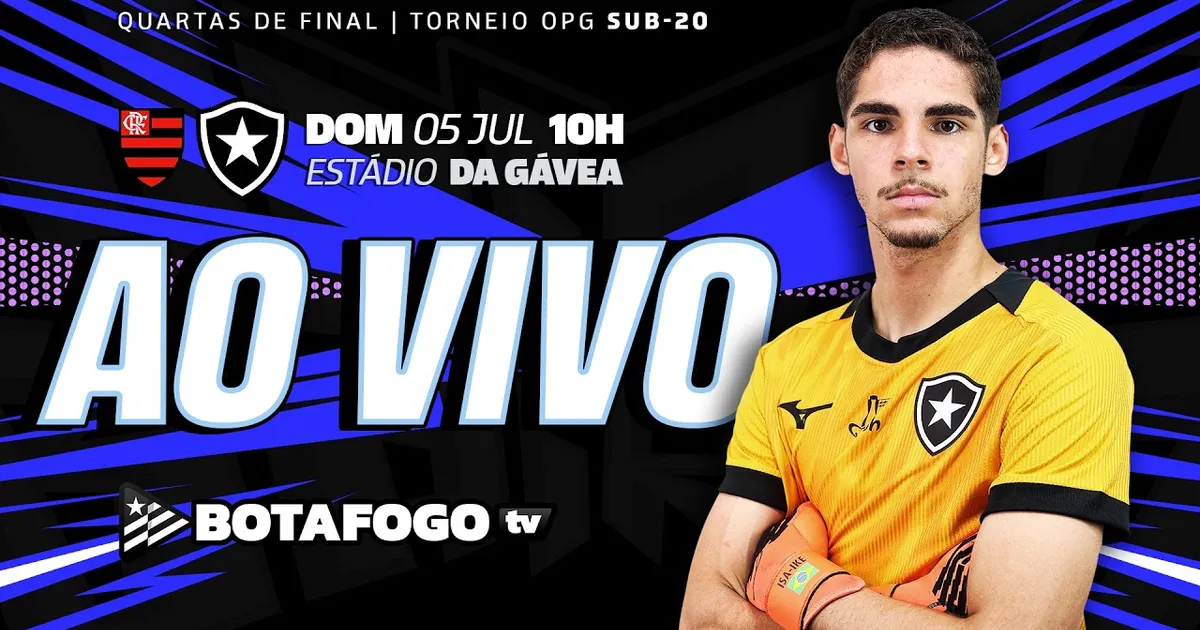 Botafogo enfrenta o Flamengo pelas quartas de final do torneio OPG sub-20
