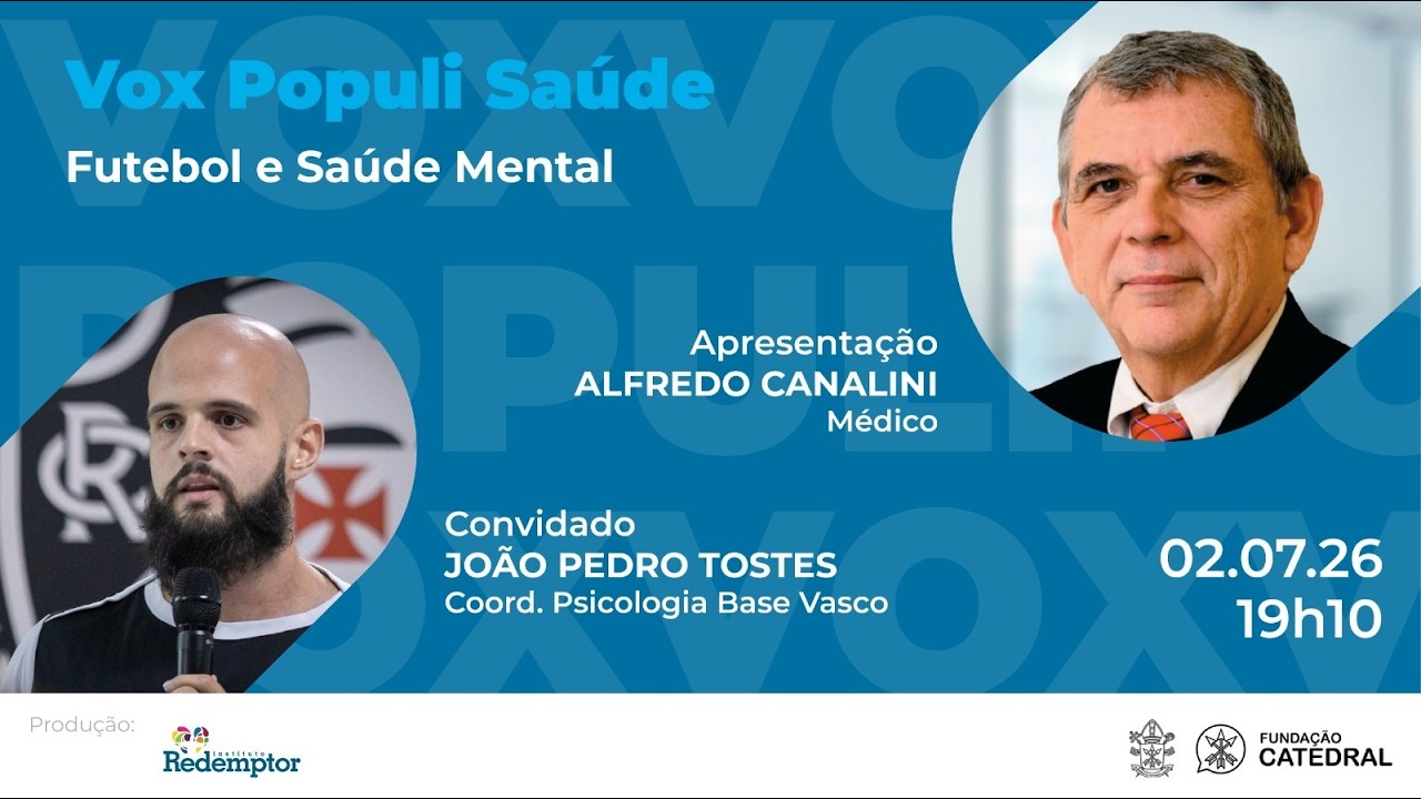 Saúde mental no futebol é tema de debate com especialista do Vasco