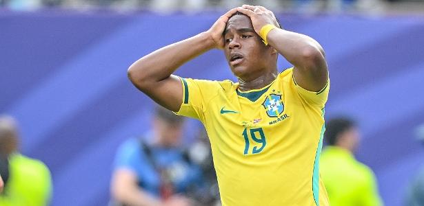 Endrick lamenta chance desperdiçada em eliminação do Brasil na Copa do Mundo