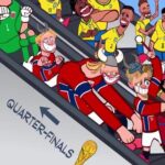 Animação viral satiriza eliminação brasileira com remada viking