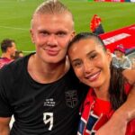 Haaland recebe homenagem de Isabel Haugseng após vitória da Noruega sobre o Brasil