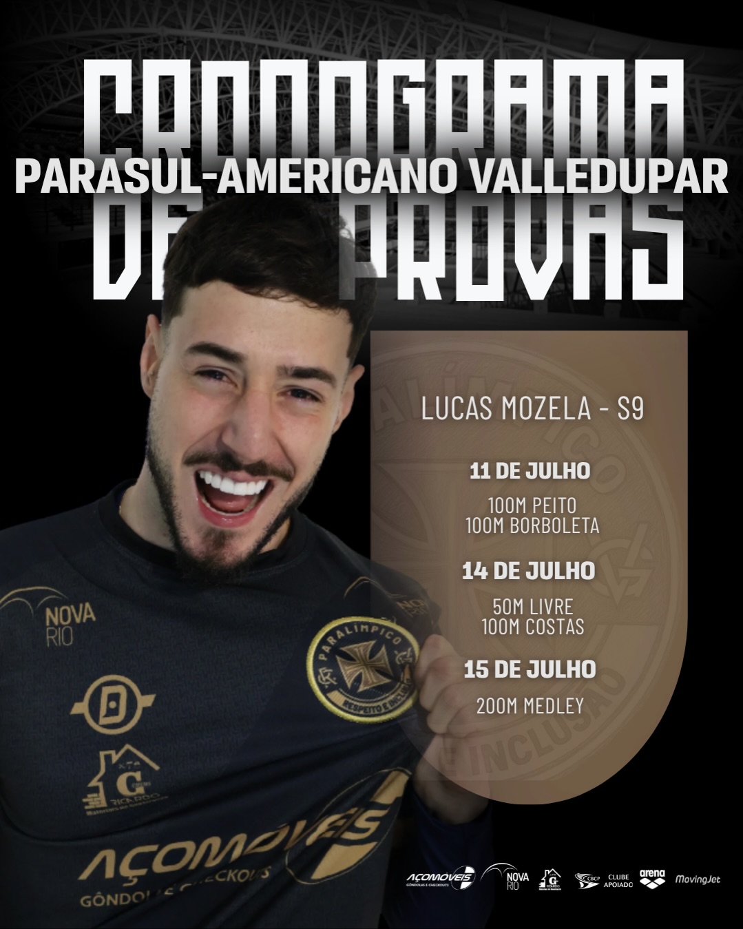 Nadadores paralímpicos do Vasco se preparam para o Parasul-americano em Valledupar