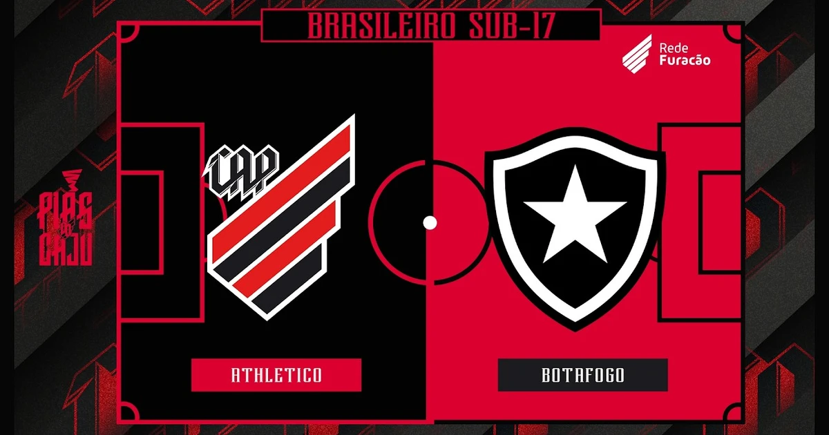 Athletico-pr e Botafogo medem forças pela 7ª rodada do Brasileiro Sub-17 em confronto decisivo