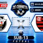 Futsal sub-13 define semifinal entre Vasco e Flamengo