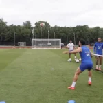 Futebol tênis marca descontração da seleção francesa em treino nos Estados Unidos