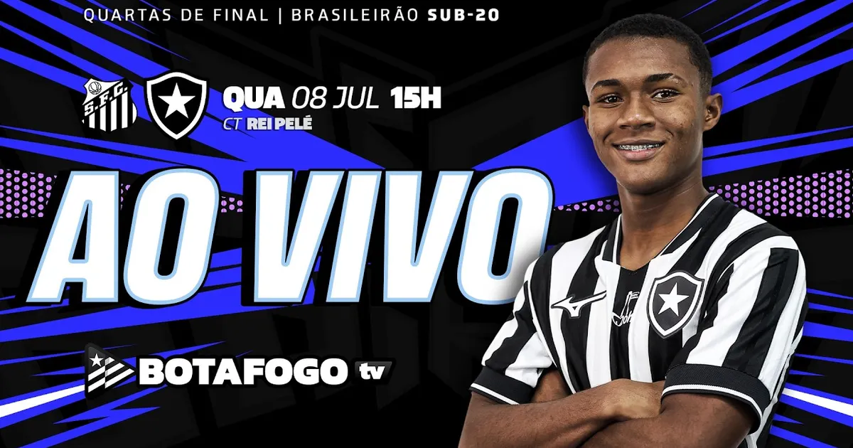 Botafogo encara o Santos pelas quartas de final do Brasileirão Sub-20