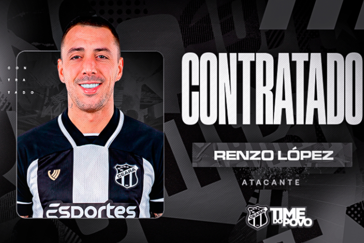 Ceará oficializa a contratação do atacante uruguaio Renzo López