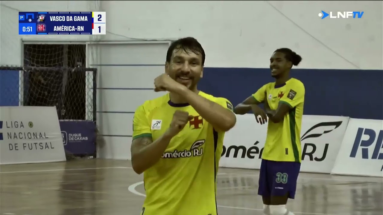 Vasco e América-rn empatam em duelo movimentado pela Liga Nacional de Futsal