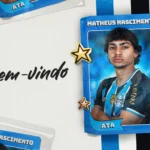 Grêmio oficializa a chegada do atacante Matheus Nascimento para reforçar o elenco