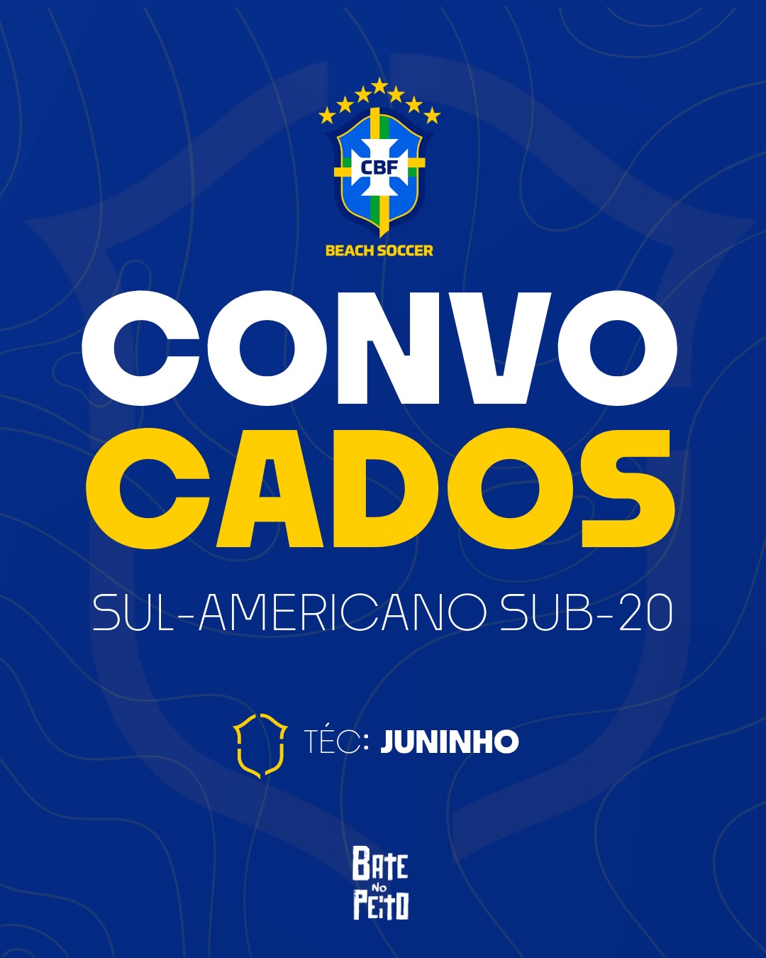 Seleção brasileira de beach soccer sub-20 define elenco para o sul-americano
