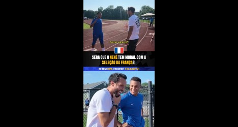 Encontro inusitado entre Nenê e jogadores da seleção francesa ganha repercussão