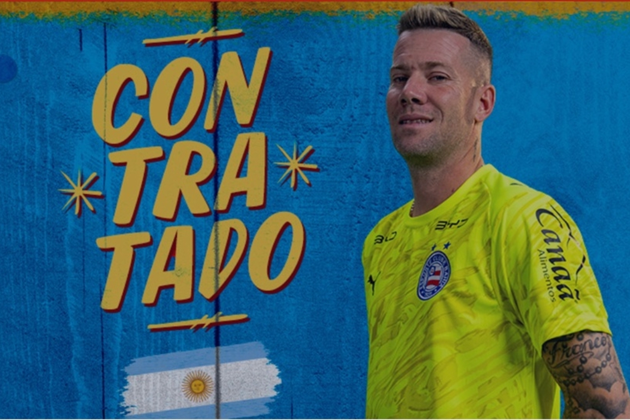 Bahia reforça elenco com a chegada do goleiro argentino Guido Herrera