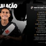 Vasco define escalação para o confronto contra a Portuguesa no torneio sub-20