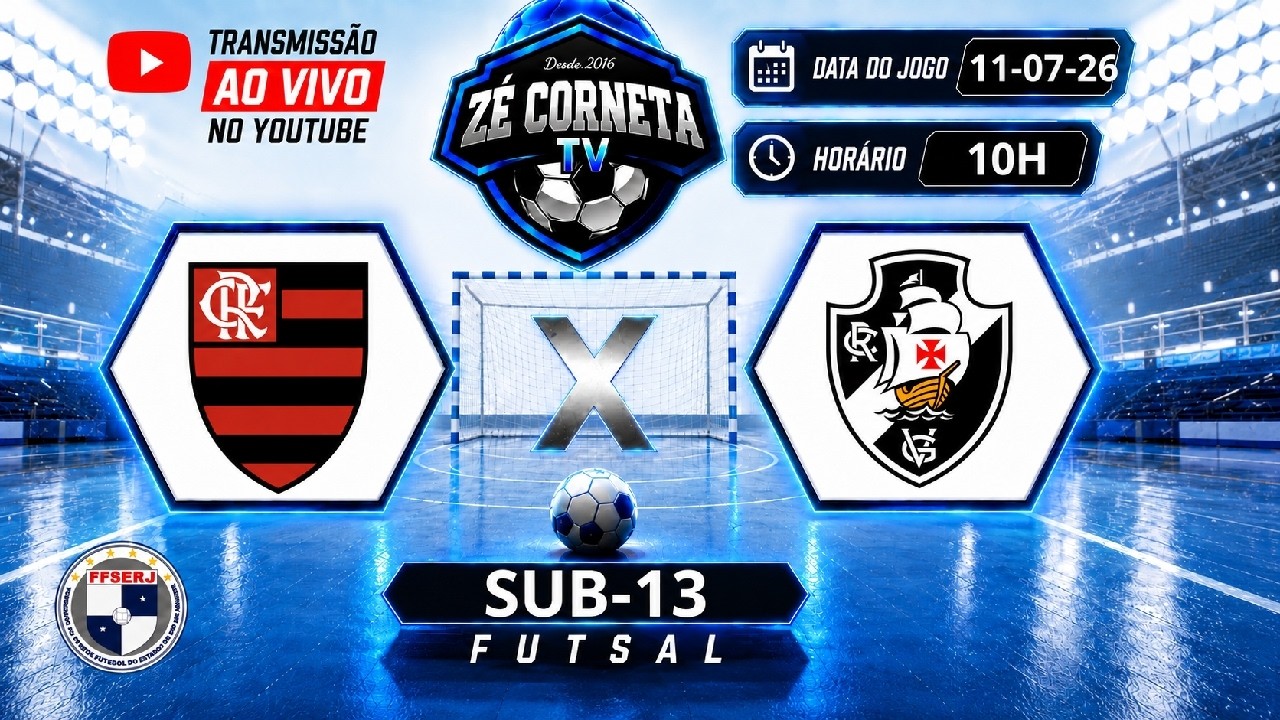 Futsal sub-13 define finalista em clássico entre Flamengo e Vasco