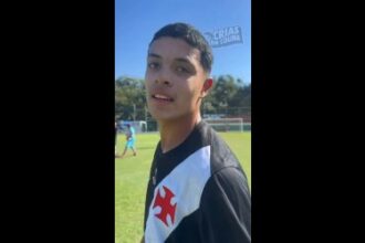 Erik celebra conquista do título sub-15 pelo Vasco após brilhar contra o Fluminense