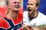 Noruega e Inglaterra ajustam escalações para confronto decisivo entre Haaland e Kane