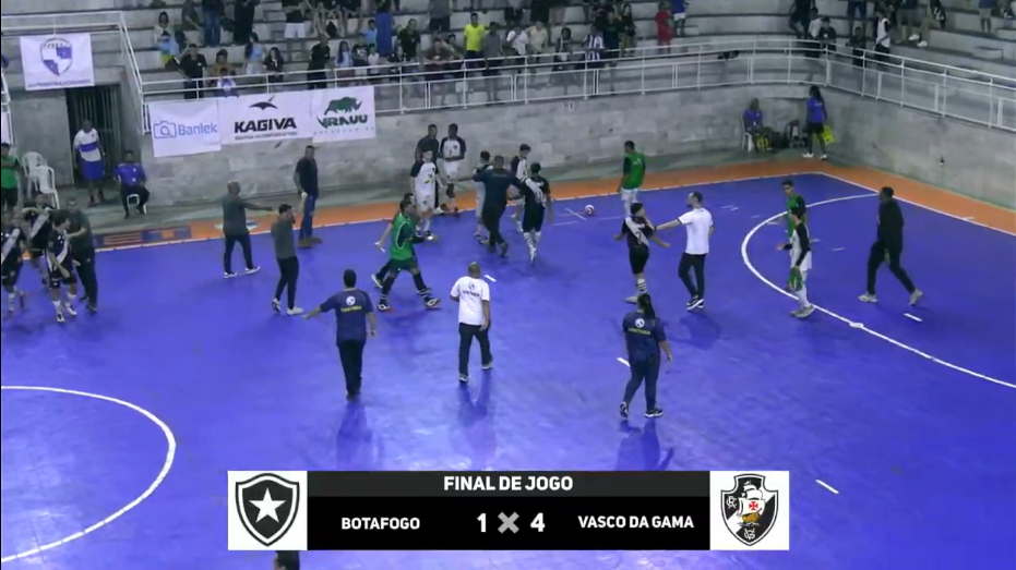 Vasco conquista título carioca sub-20 de futsal ao superar o Botafogo