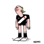 Haaland veste a camisa do Vasco em arte que agita torcedores nas redes sociais