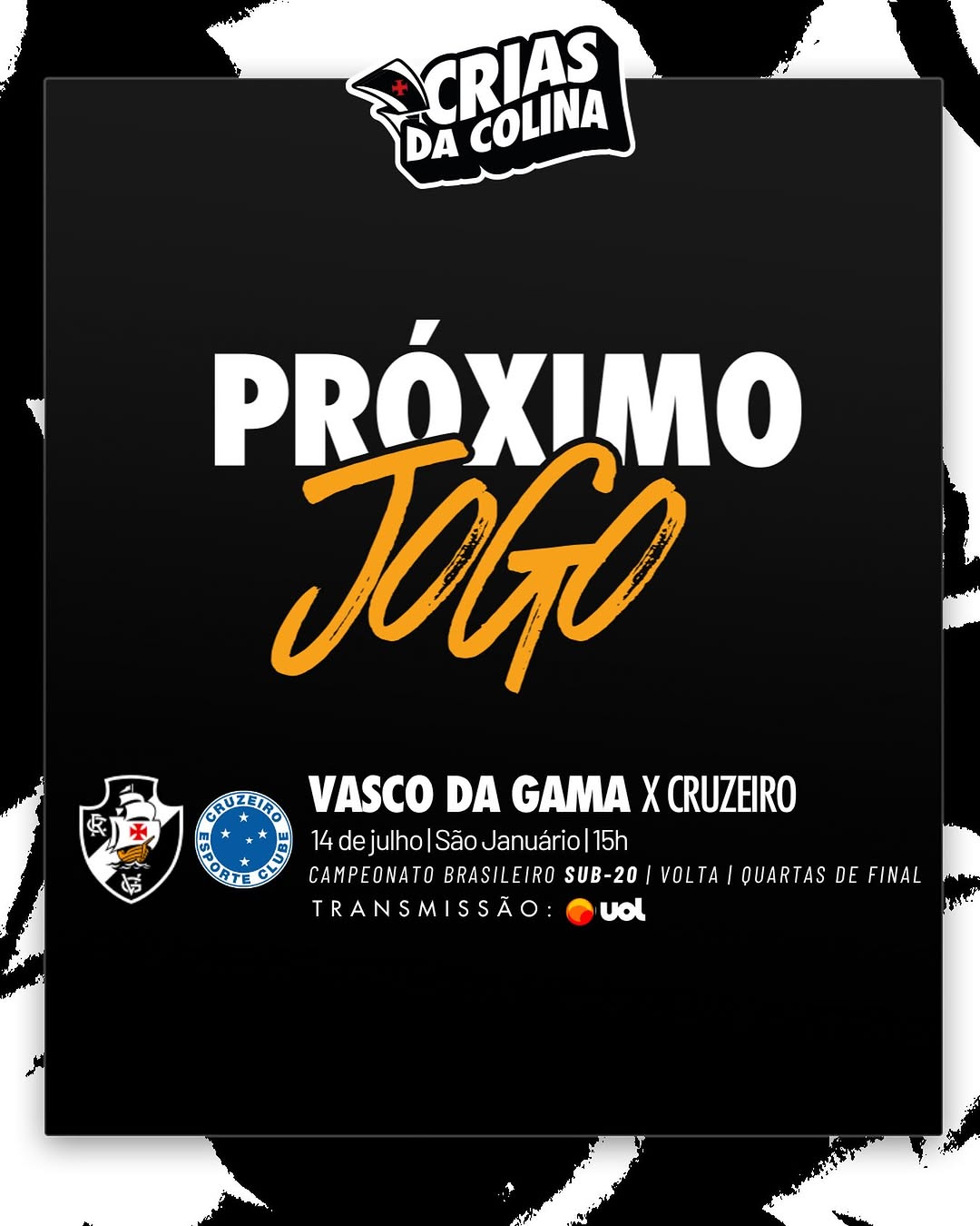 Vasco e Cruzeiro decidem vaga na semifinal do Campeonato Brasileiro Sub-20 em São Januário
