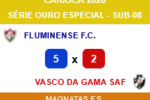 Vasco é eliminado pelo Fluminense no sub-08 do Carioca de futsal mas avança no sub-11