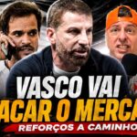 Mercado de transferências: Vasco intensifica busca por reforços e situação de atleta gera incerteza