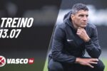 Vasco intensifica preparação no CT Moacyr Barbosa em treino desta segunda-feira