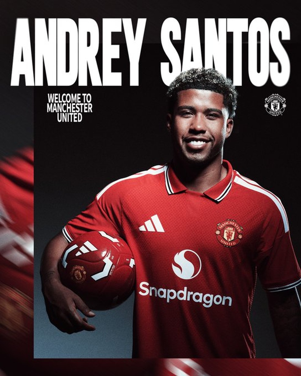 Andrey Santos é o novo reforço do Manchester United em transferência milionária