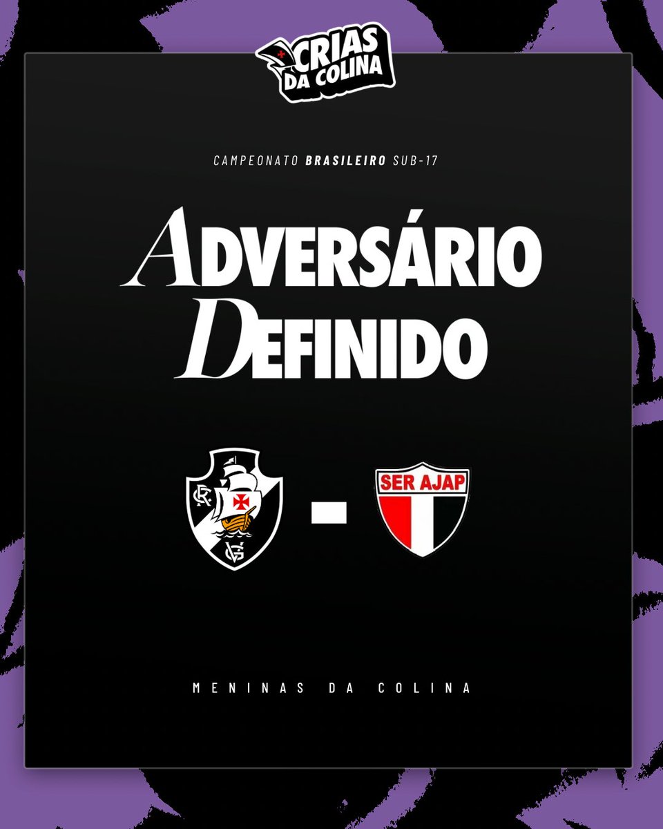 Vasco encara o SER AJAP nas quartas de final do Brasileiro Feminino Sub-17