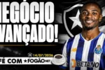 Negociação por Domingos Andrade avança e Botafogo SAF projeta aporte milionário