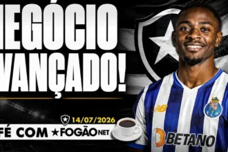 Negociação por Domingos Andrade avança e Botafogo SAF projeta aporte milionário